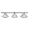 lampa 3 kov + sklo silver CLUB
