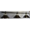 lampa 3 kov + sklo černá CLUB
