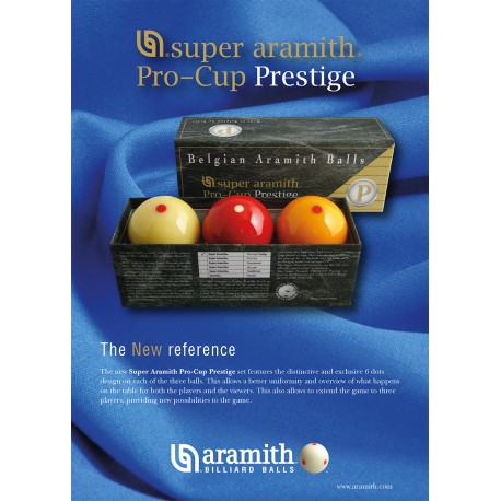 sada koulí karambol Super Aramith Pro-Cup Prestige 61,5 mm (3 ks)