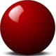 1ks červená koule Super Aramith 68mm