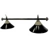 lampa 2 kov+ sklo černá CLUB