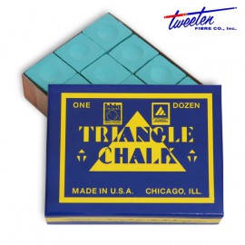 Triangle green chalk  12 pcs