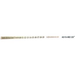 23" gold adhesive number 0-100
