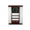 wall rack for 6 cues mahagony