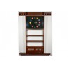 wall rack for 6 cues walnut