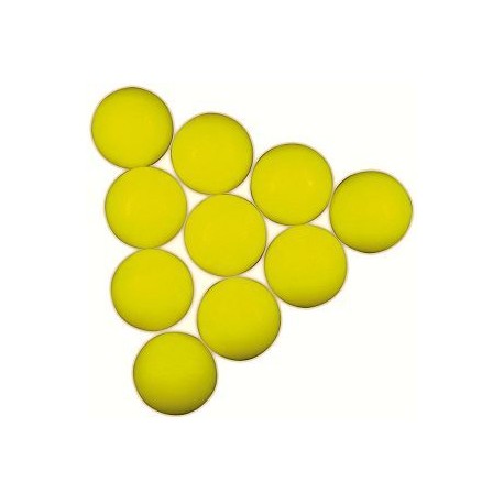soccer ball yellow 34mm 10pcs