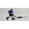 Blue player with long stick