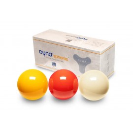 Carom ball set Dynaspheres 61,5mm SILVER
