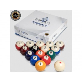 pool ball set Dynaspheres Elemental series COBALT 57,2mm
